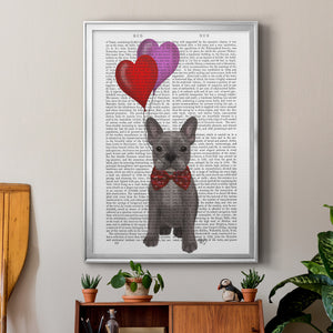 French Bulldog and Balloons Premium Framed Print - Ready to Hang