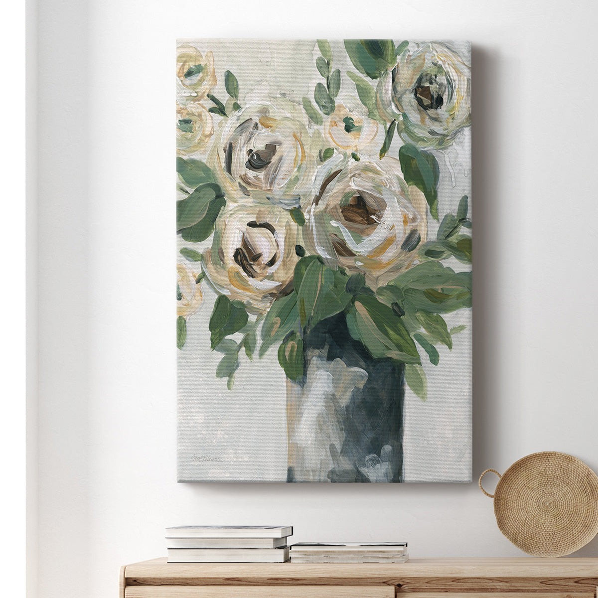 Floral Depth Premium Gallery Wrapped Canvas - Ready to Hang