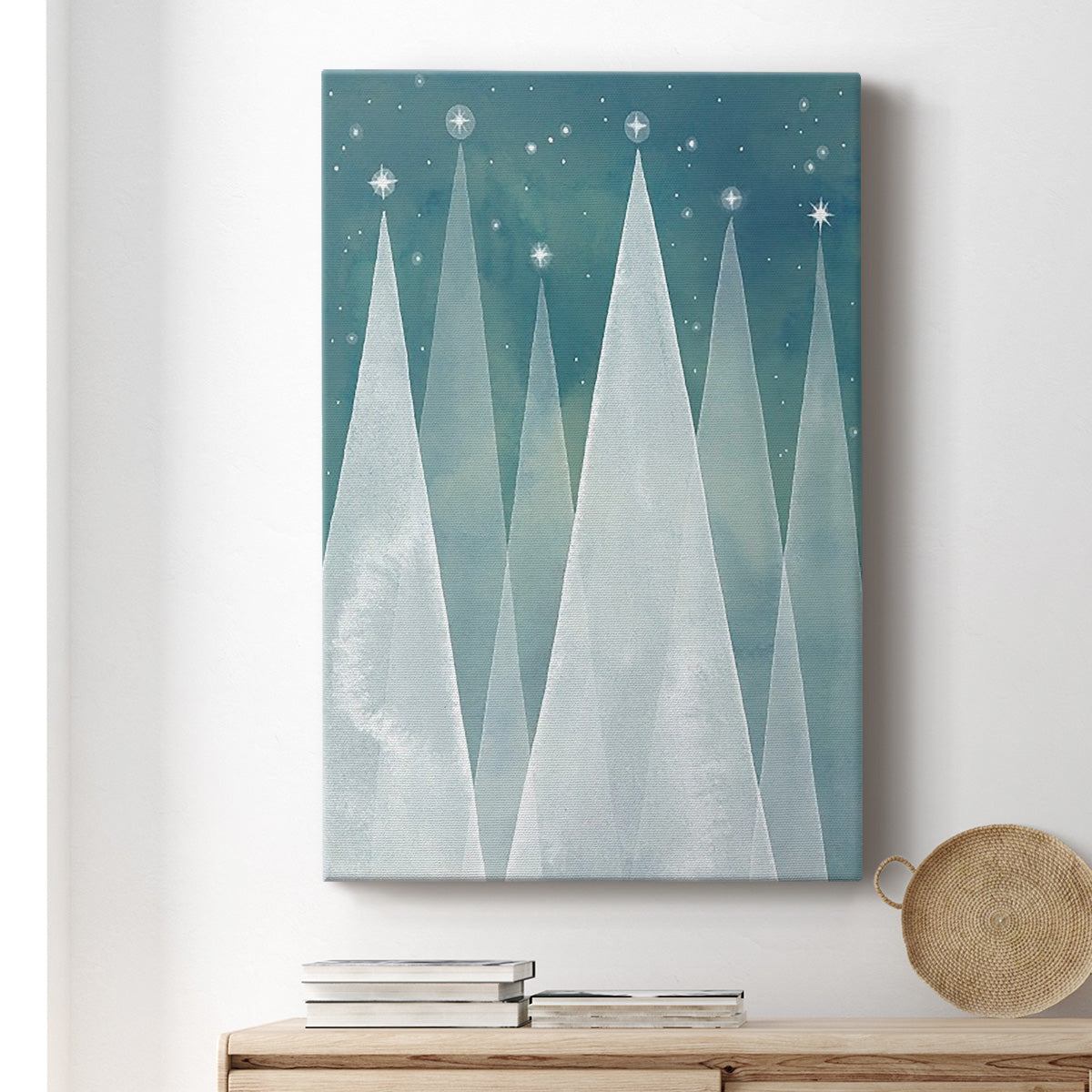 Mod Evergreens I Premium Gallery Wrapped Canvas - Ready to Hang