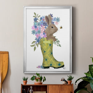 Welly Bunny And Bee Premium Framed Print - Ready to Hang