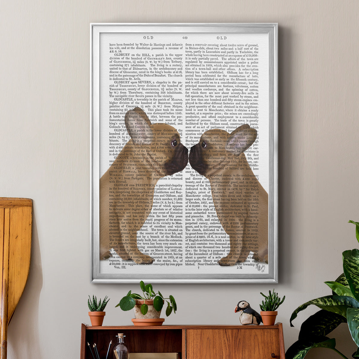 French Kiss Close Up Premium Framed Print - Ready to Hang