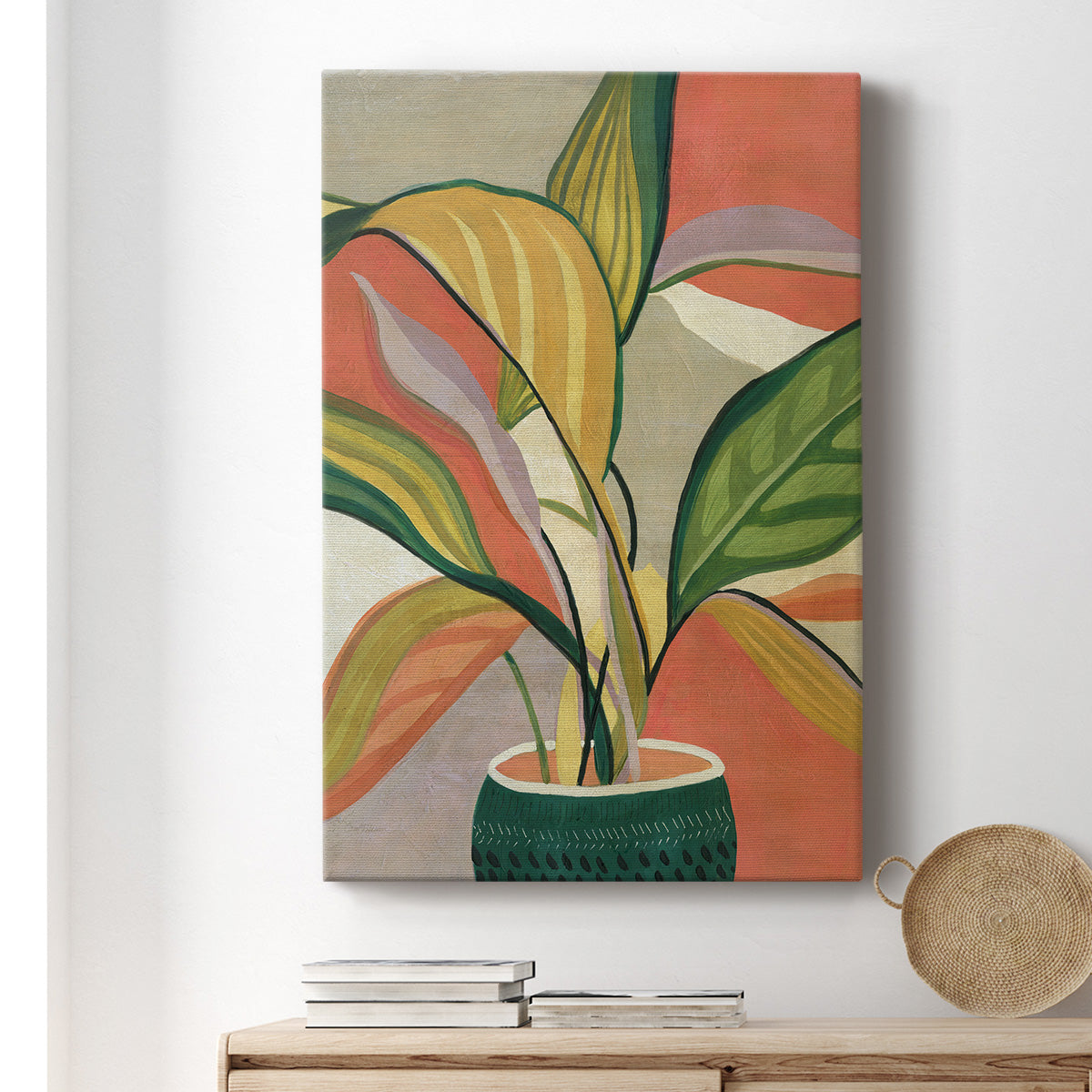 Potted Bird of Paradise Premium Gallery Wrapped Canvas - Ready to Hang