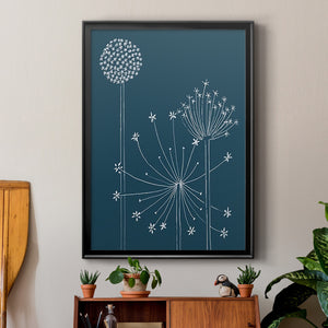 Graphic Alliums I Premium Framed Print - Ready to Hang