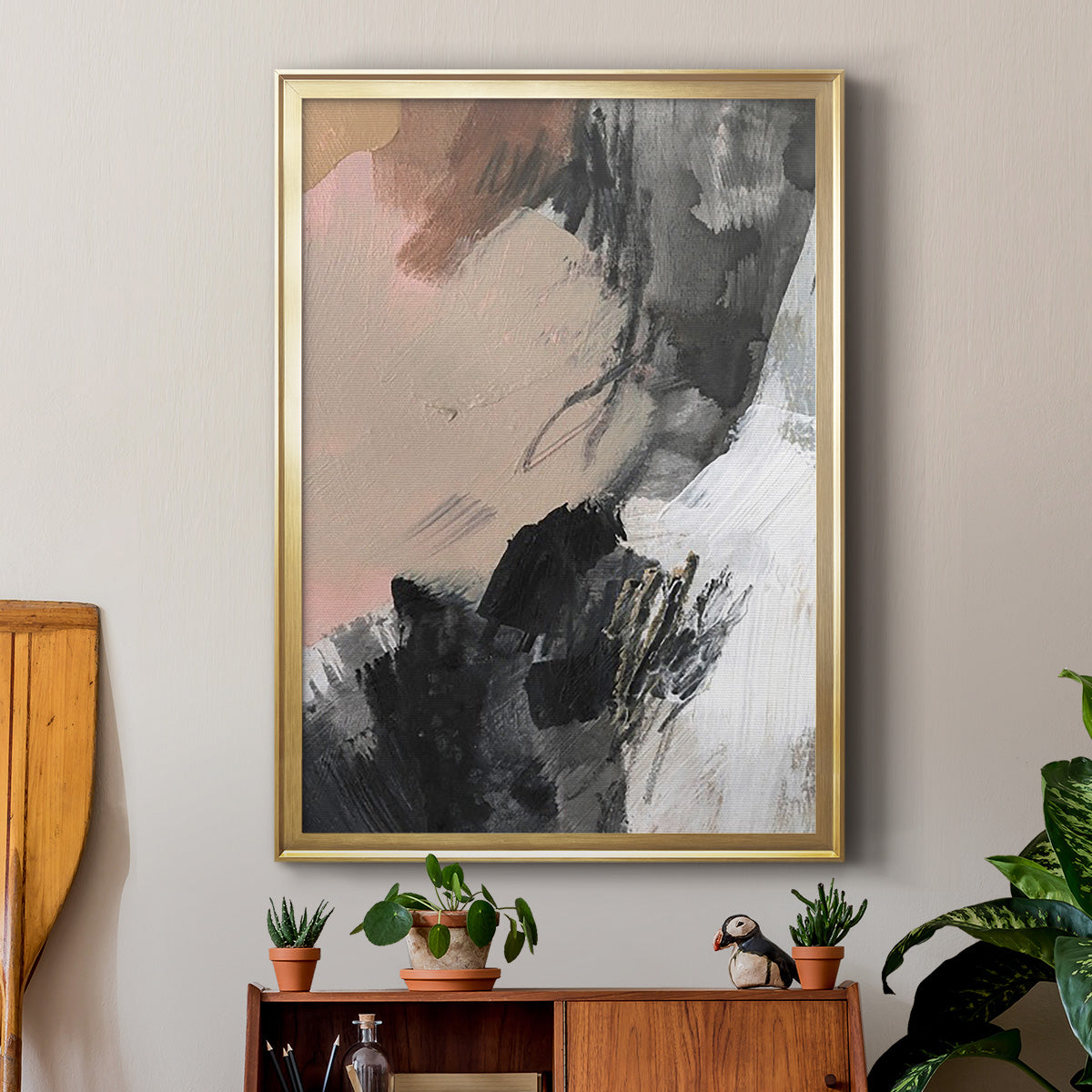 Unbleached Neutrals V Premium Framed Print - Ready to Hang