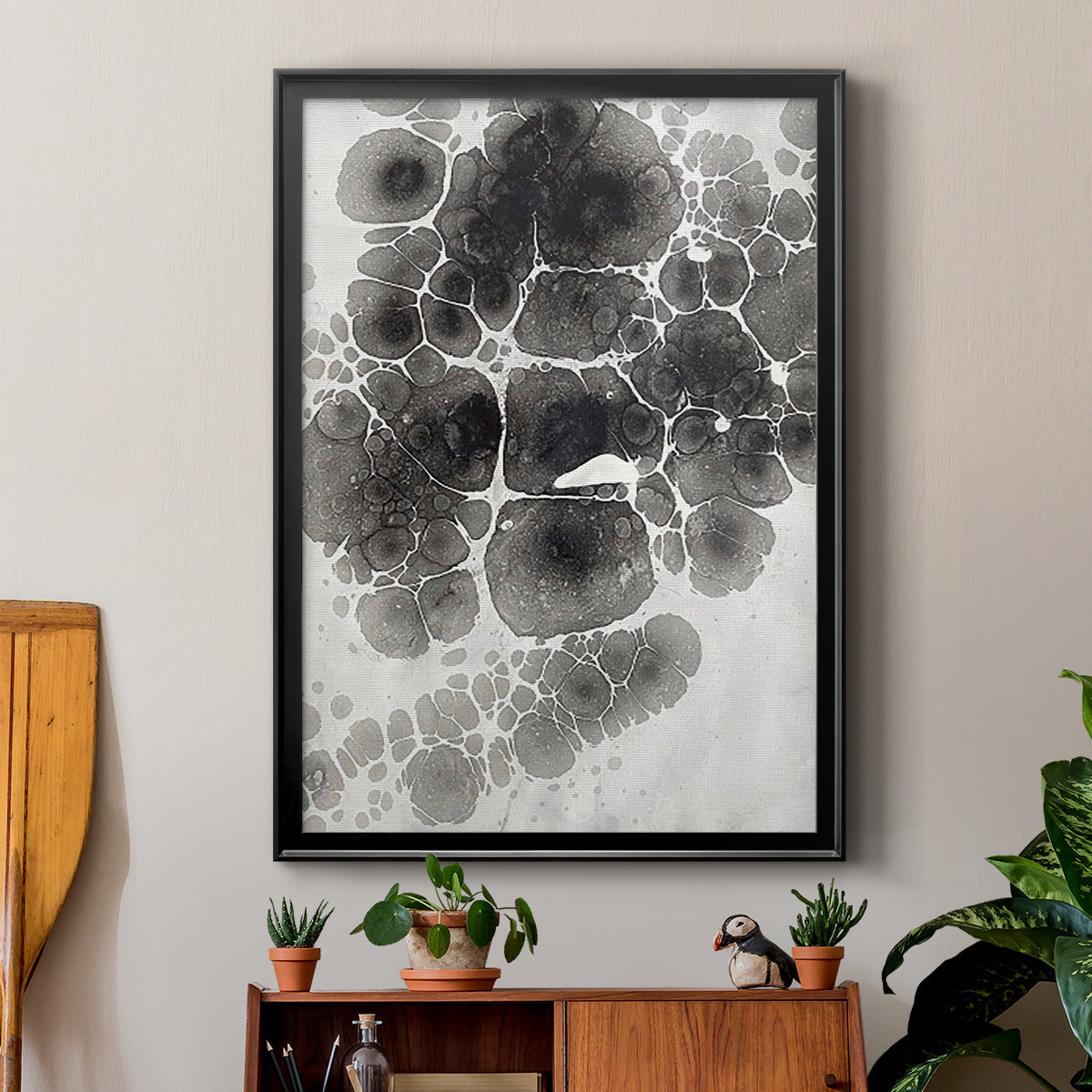 Marbling XII Premium Framed Print - Ready to Hang