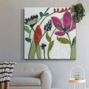Vivid Flowers II-Premium Gallery Wrapped Canvas - Ready to Hang