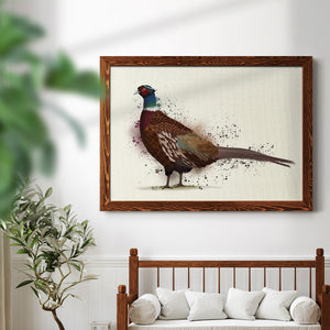 Pheasant Splash 1-Premium Framed Canvas - Ready to Hang