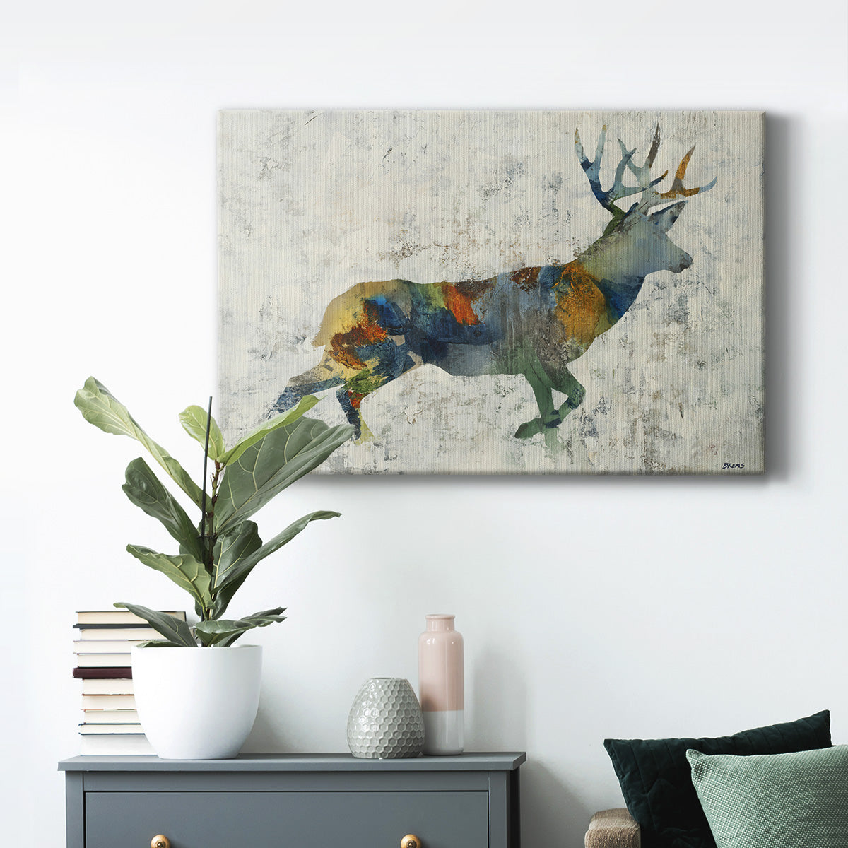 DEER TOTEM Premium Gallery Wrapped Canvas - Ready to Hang