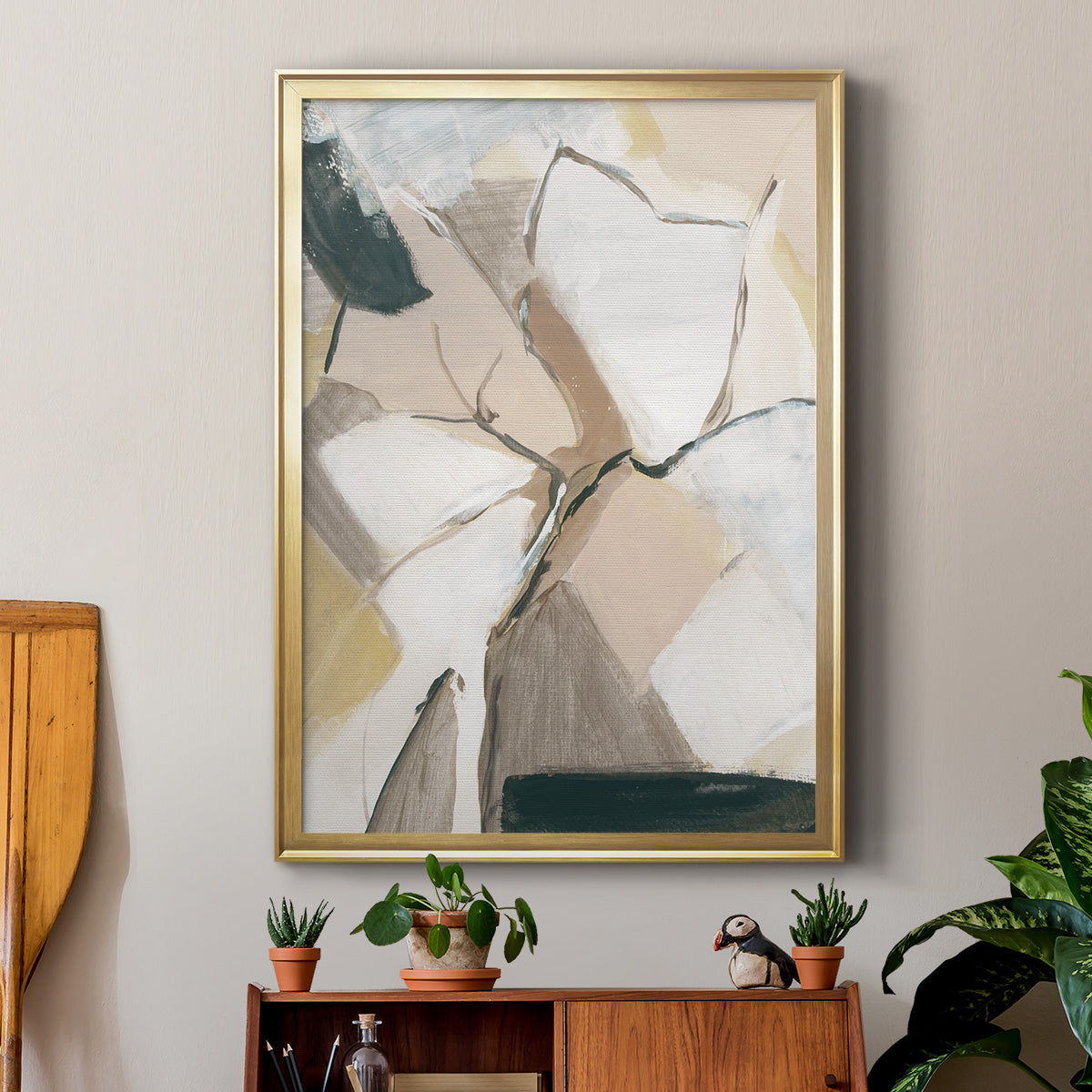 Marble Lines I Premium Framed Print - Ready to Hang