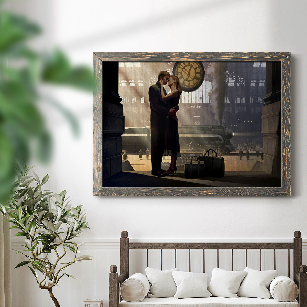 Au Revoir-Premium Framed Canvas - Ready to Hang