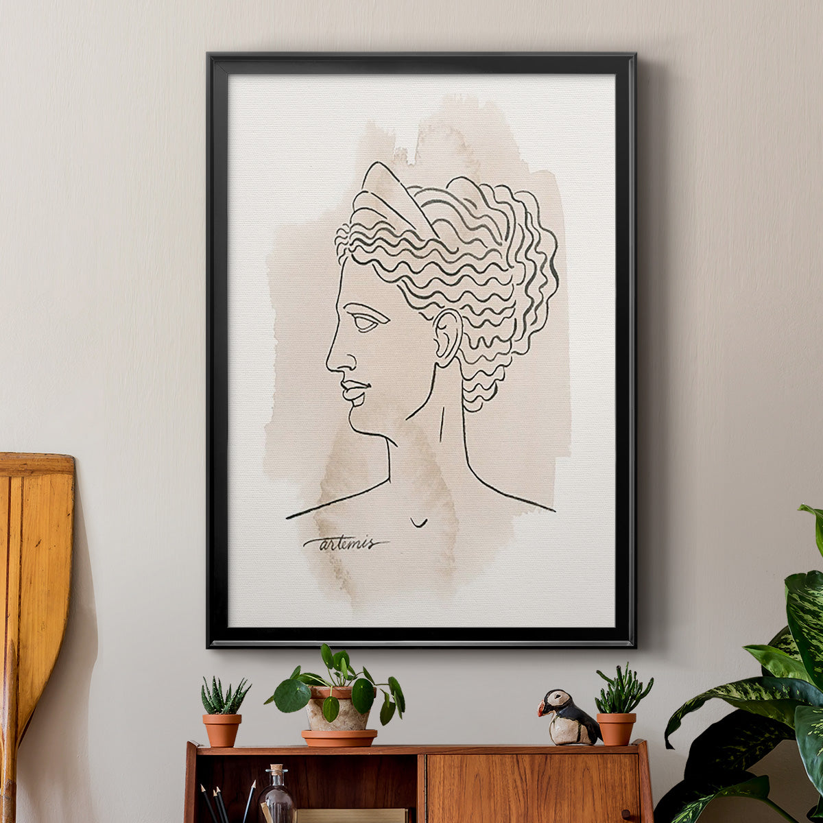 Greek Busts VI Premium Framed Print - Ready to Hang