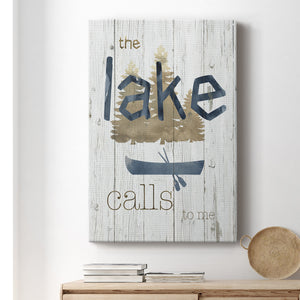 Lake Calls Me Premium Gallery Wrapped Canvas - Ready to Hang