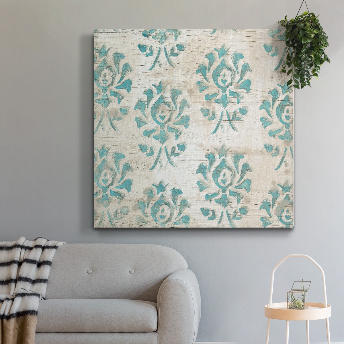 Serene Cerulean IX-Premium Gallery Wrapped Canvas - Ready to Hang