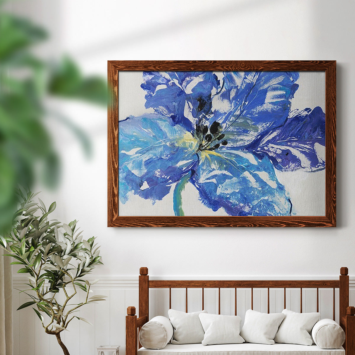 Fleur Bleue I-Premium Framed Canvas - Ready to Hang