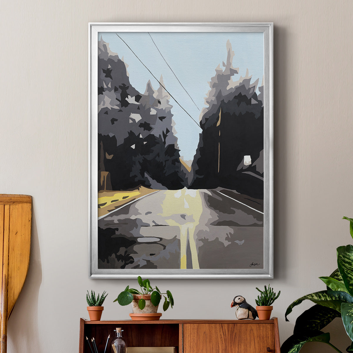 The Road Less Traveled Premium Framed Print - Ready to Hang