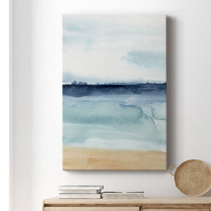 Watercolor Ocean Horizon I Premium Gallery Wrapped Canvas - Ready to Hang
