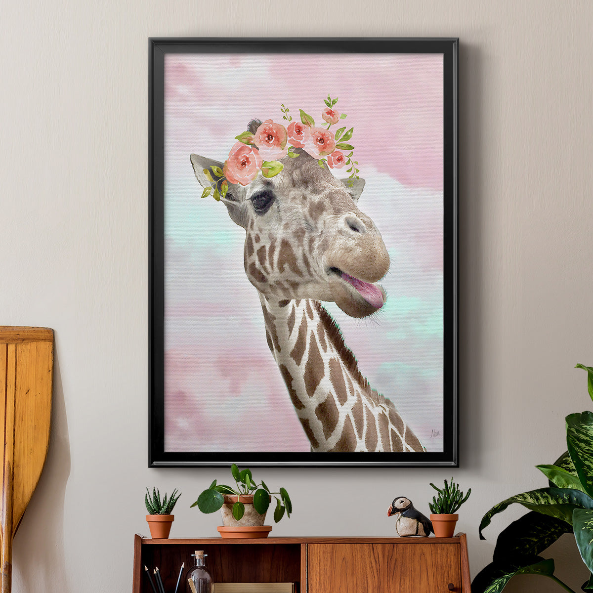 Floral Fun I Premium Framed Print - Ready to Hang