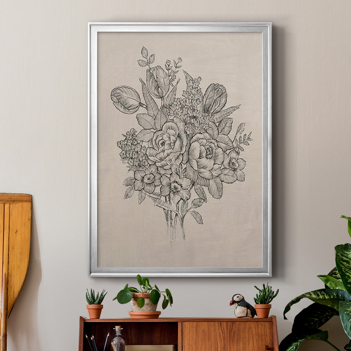 Floral Bouquet II Premium Framed Print - Ready to Hang