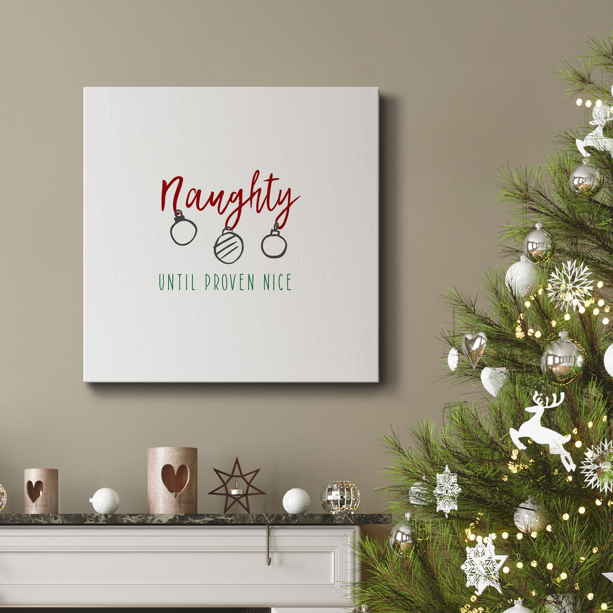 Naughty-Premium Gallery Wrapped Canvas - Ready to Hang