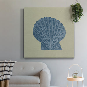 Chambray Shells IV-Premium Gallery Wrapped Canvas - Ready to Hang