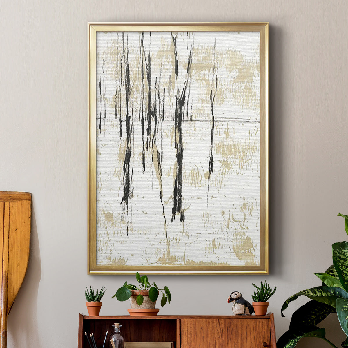 Gilded Forest I Premium Framed Print - Ready to Hang