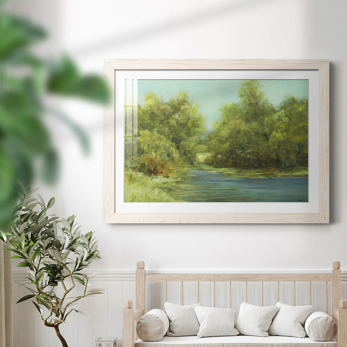 Country Views III-Premium Framed Print - Ready to Hang