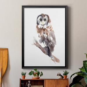 Barred Owl Impressions II Premium Framed Print - Ready to Hang