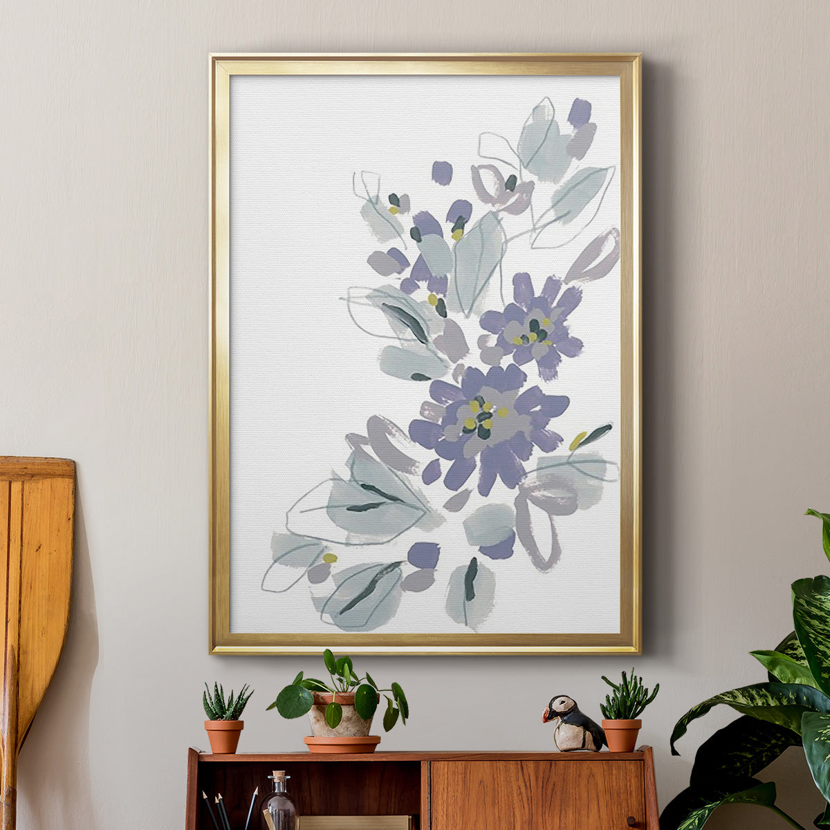 Periwinkle Patch II Premium Framed Print - Ready to Hang