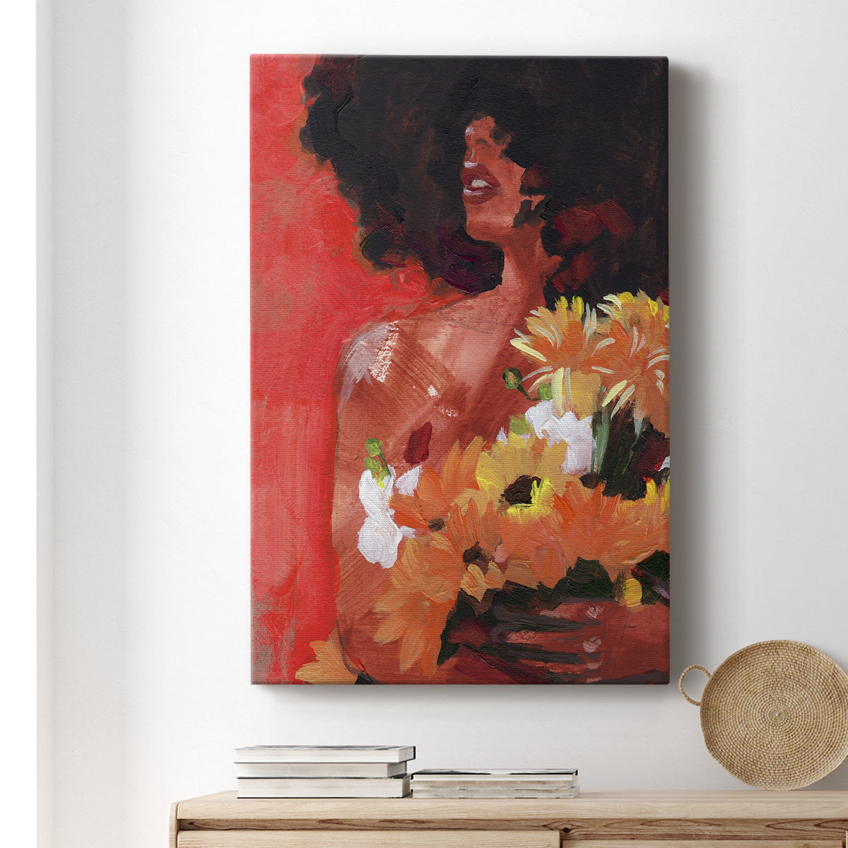 Through the Flowers I Premium Gallery Wrapped Canvas - Ready to Hang