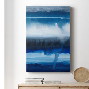 Deep Blue Shore I Premium Gallery Wrapped Canvas - Ready to Hang