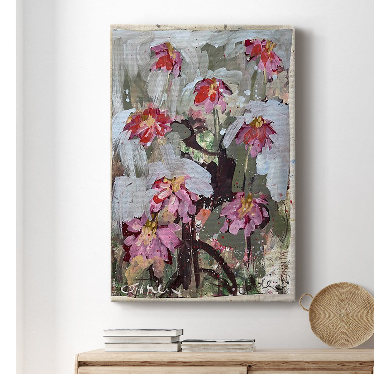 Zinnia I Premium Gallery Wrapped Canvas - Ready to Hang