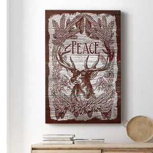 Red Wood Peace Premium Gallery Wrapped Canvas - Ready to Hang