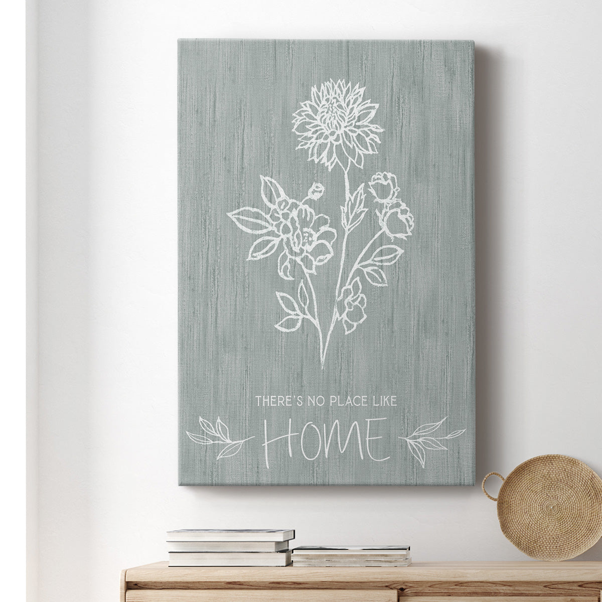 No Place Like Home Sketch Premium Gallery Wrapped Canvas - Ready to Hang