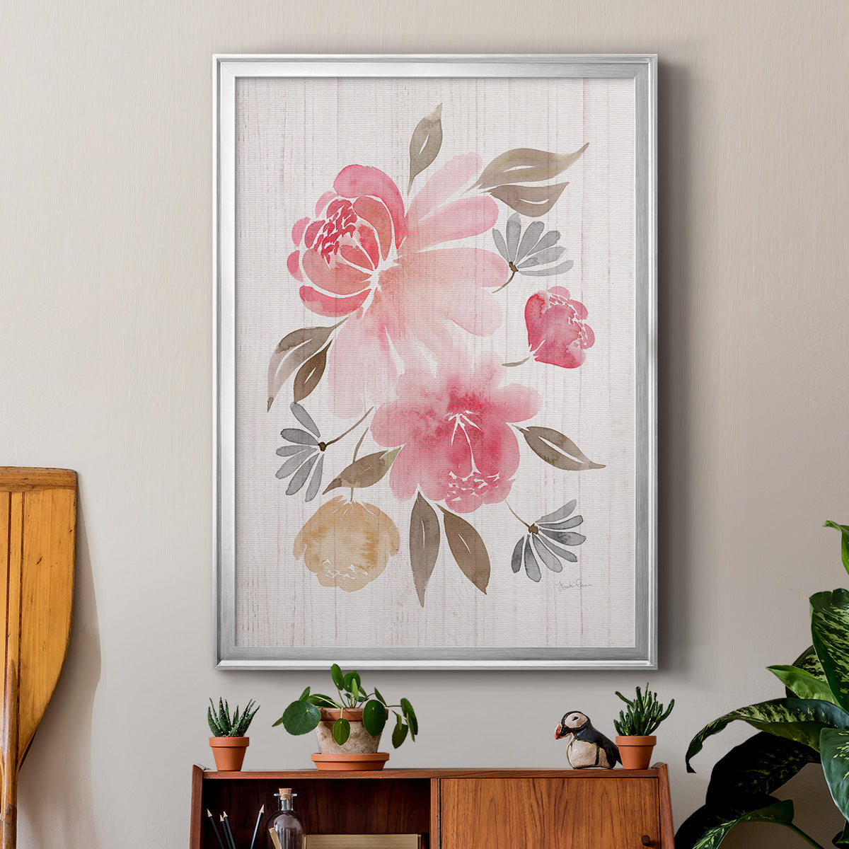 Loose Peonies II Premium Framed Print - Ready to Hang