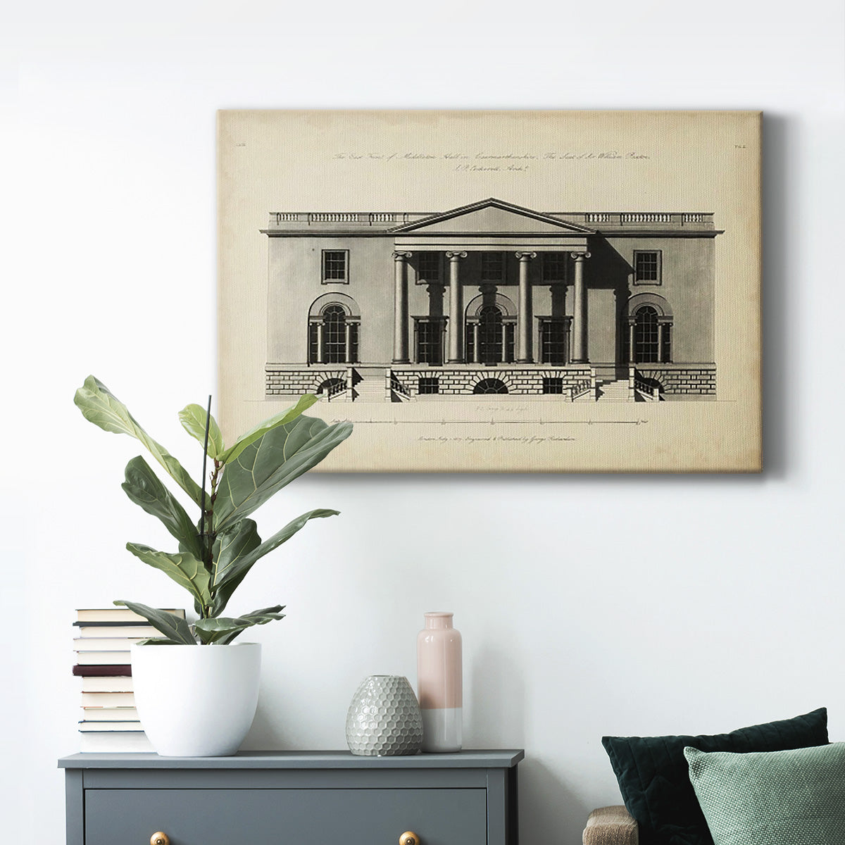 Richardson Architecture I Premium Gallery Wrapped Canvas - Ready to Hang