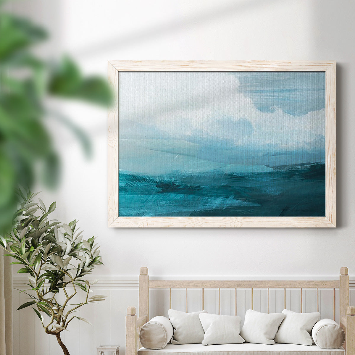 Azure Rising IV-Premium Framed Canvas - Ready to Hang