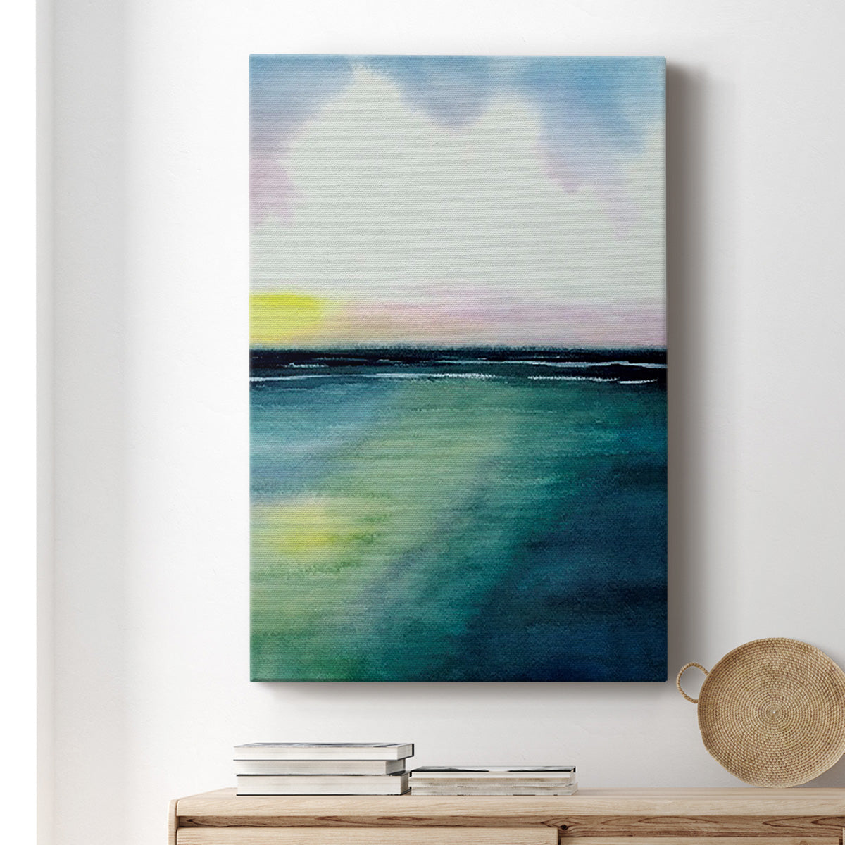 Sherbet Sunset Diptych II Premium Gallery Wrapped Canvas - Ready to Hang