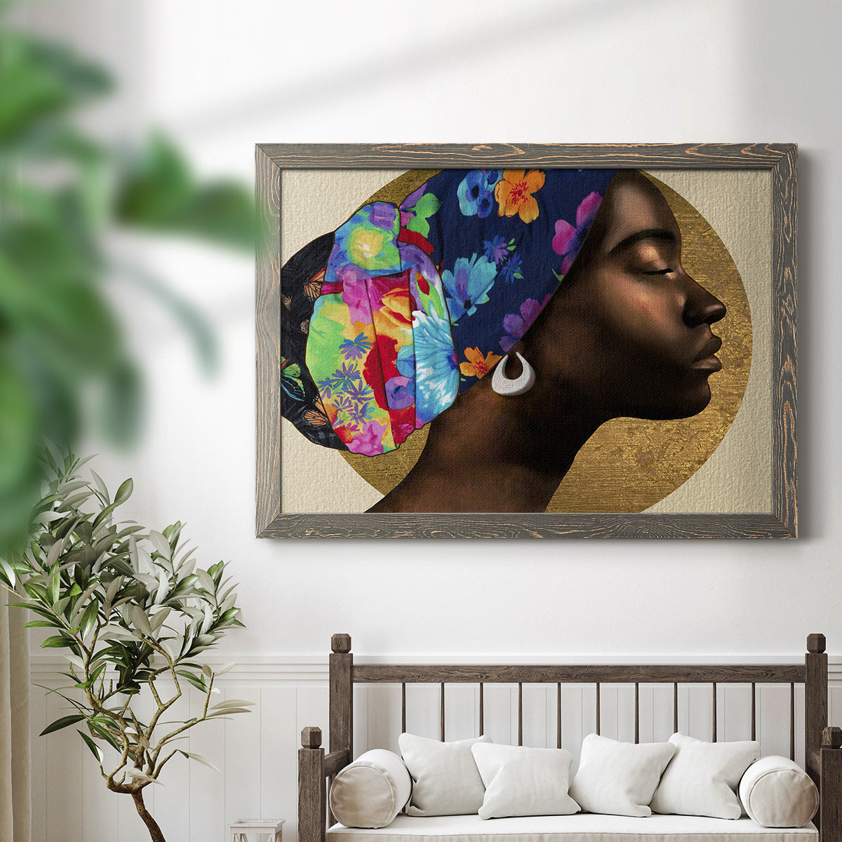 Golden Lady I-Premium Framed Canvas - Ready to Hang