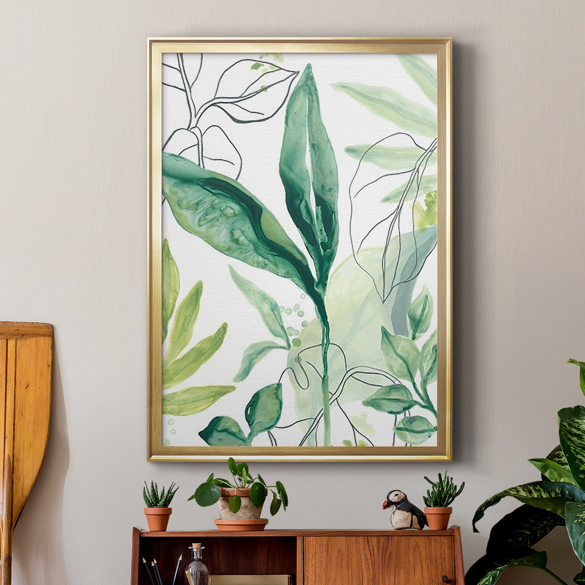 Tropical Palm Chorus IV Premium Framed Print - Ready to Hang