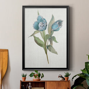 Blue Tulip Picks I Premium Framed Print - Ready to Hang