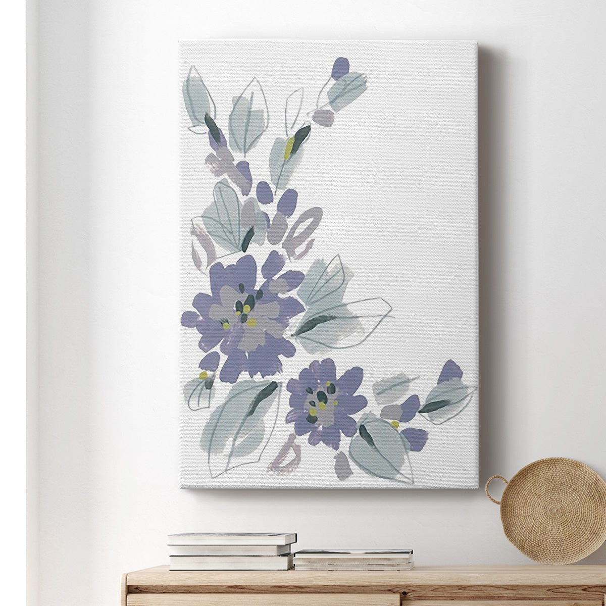 Periwinkle Patch III Premium Gallery Wrapped Canvas - Ready to Hang
