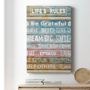 Life Rules - Canvas Art Print