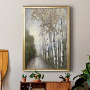 Woodland Walk Neutral Premium Framed Print - Ready to Hang