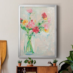 Painterly Soft Bouquet I Premium Framed Print - Ready to Hang