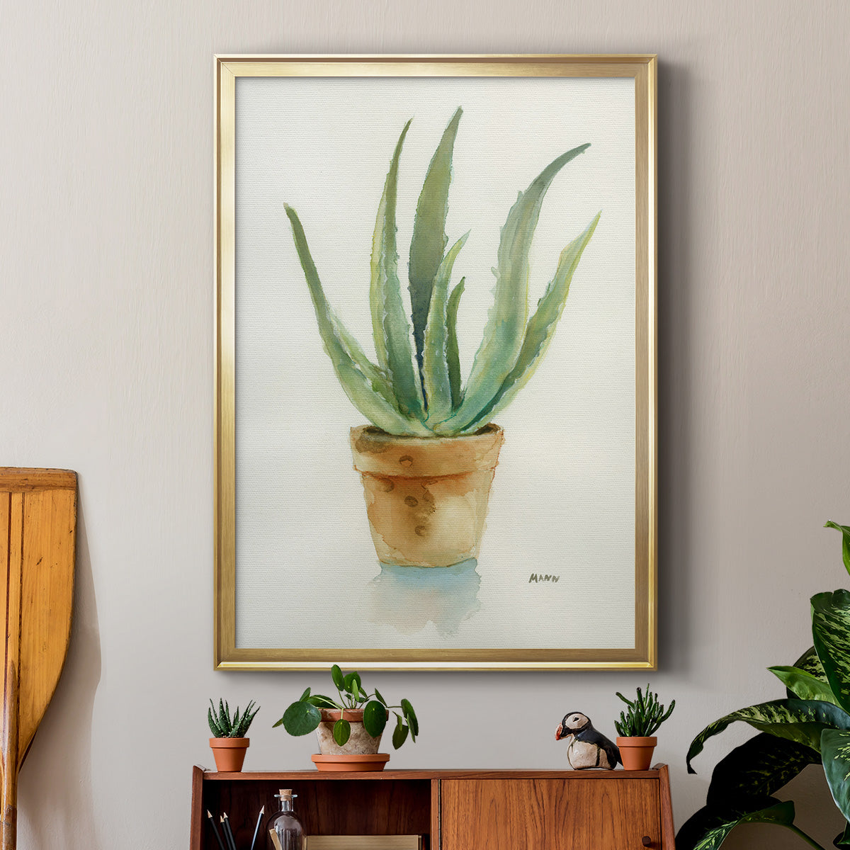 Succulent IV Premium Framed Print - Ready to Hang
