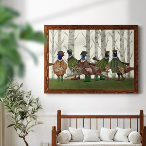 Pheasant Shooting Party Group 3-Premium Framed Canvas - Ready to Hang