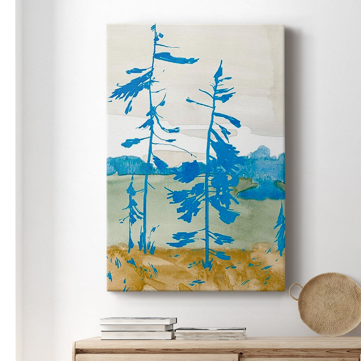 Cerulean Spruce I Premium Gallery Wrapped Canvas - Ready to Hang