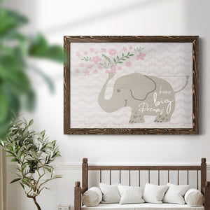 Floral Elephant-Premium Framed Canvas - Ready to Hang