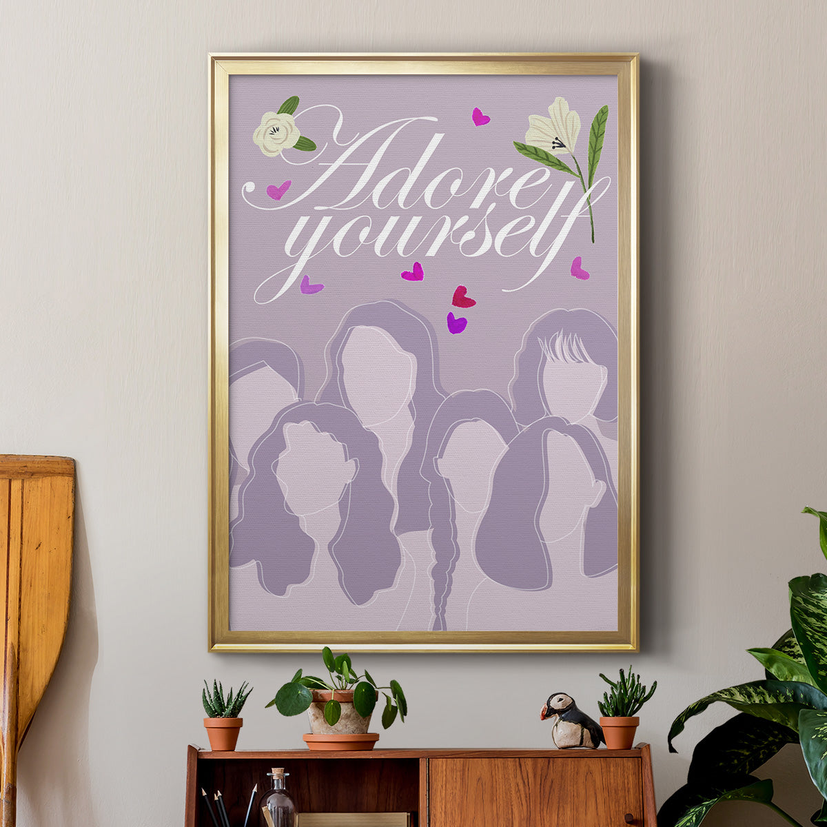 Happy Galentine's Day Collection B Premium Framed Print - Ready to Hang