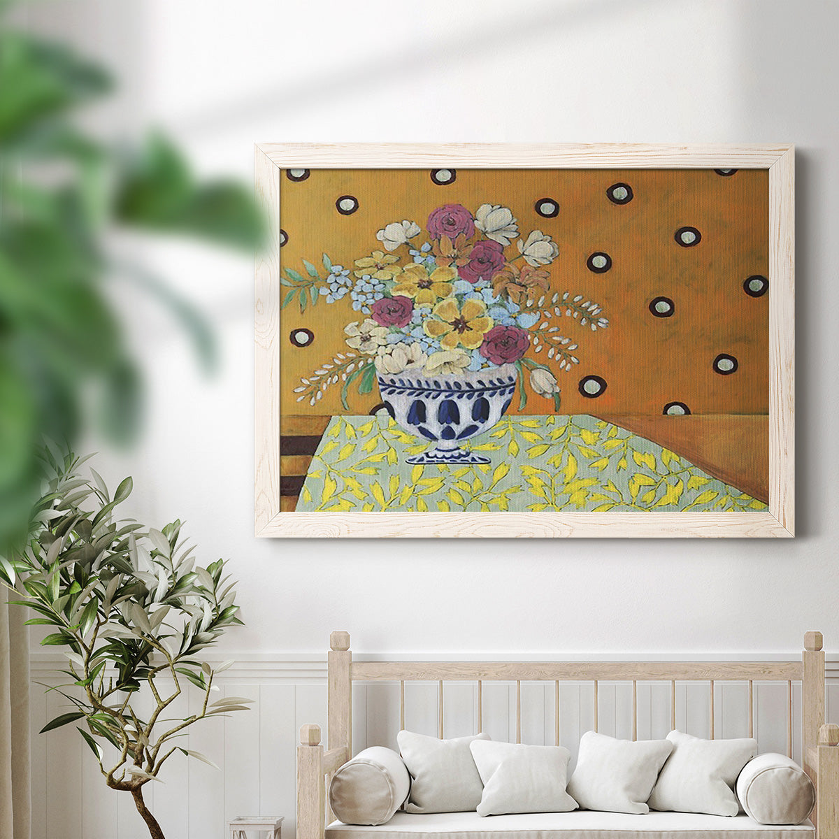 Flowerscape I-Premium Framed Canvas - Ready to Hang